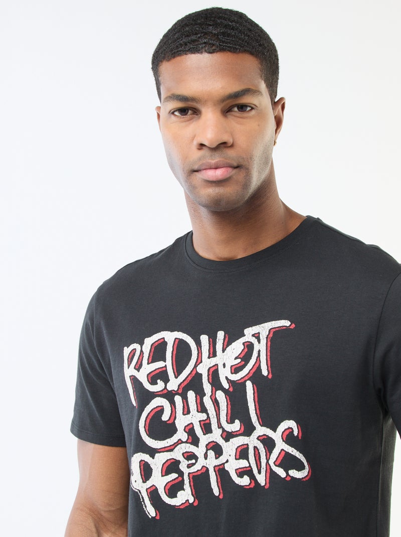 T-shirt stampata 'Red Hot Chili Peppers' Nero - Kiabi