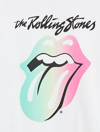 T-shirt stampata 'Rolling Stones' in cotone