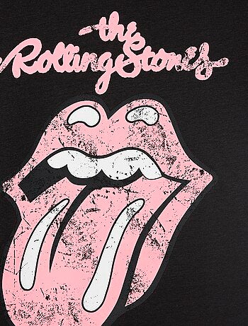 T-shirt stampata 'Rolling Stones' in cotone