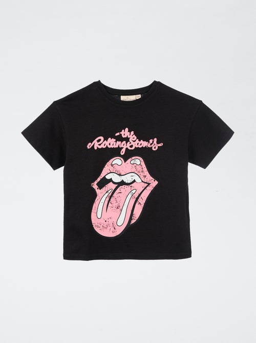 T-shirt stampata 'Rolling Stones' in cotone - Kiabi