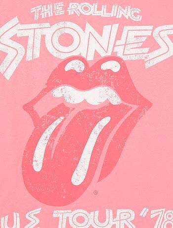 T-shirt stampata 'Rolling Stones' in cotone