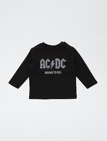 T-shirt stampata 'Rolling Stones' in cotone tinta unita