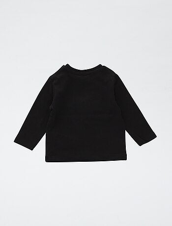 T-shirt stampata 'Rolling Stones' in cotone tinta unita