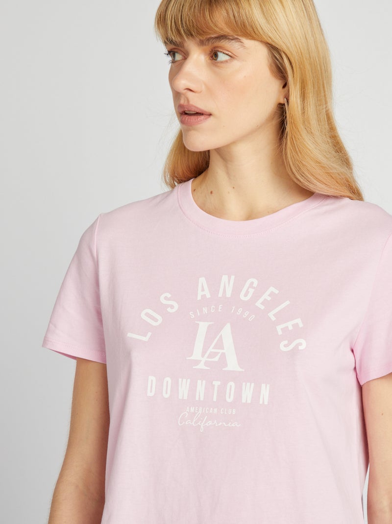 T-shirt stampata ROSA - Kiabi