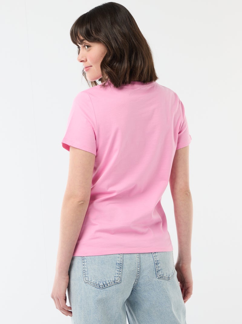 T-shirt stampata Rosa - Kiabi