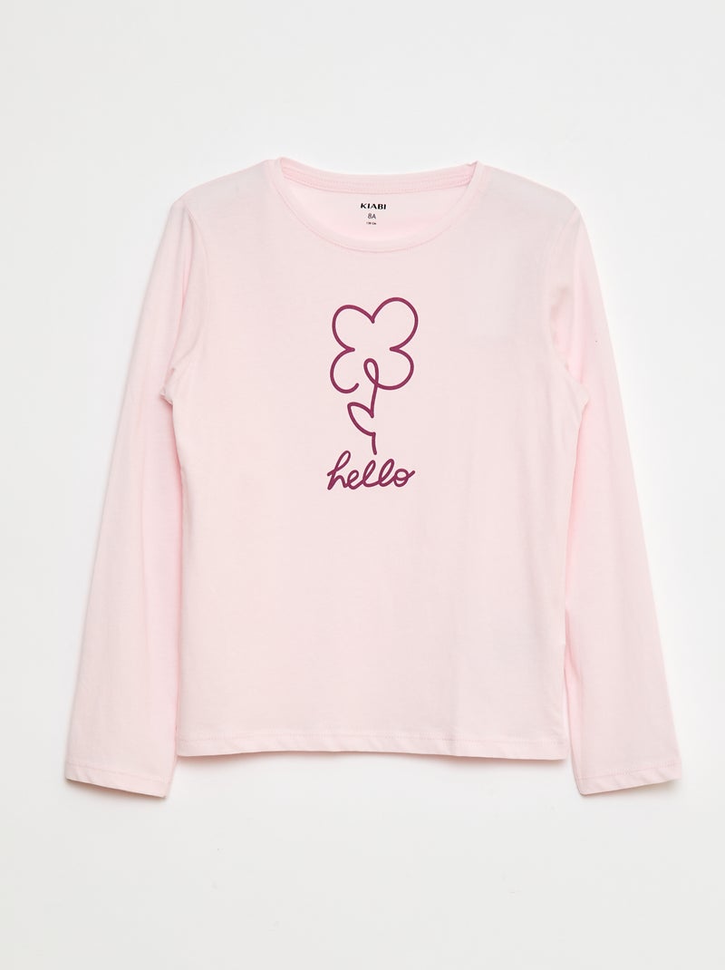 T-shirt stampata Rosa - Kiabi