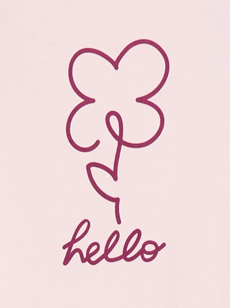 T-shirt stampata Rosa - Kiabi