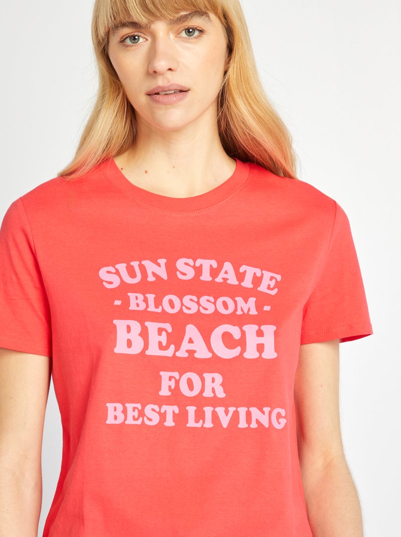 T-shirt stampata ROSSO - Kiabi