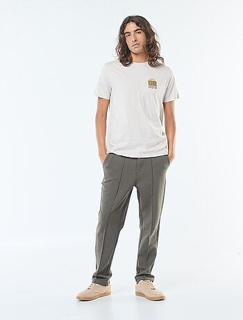 T-shirt stampata scollo tondo a maniche corte