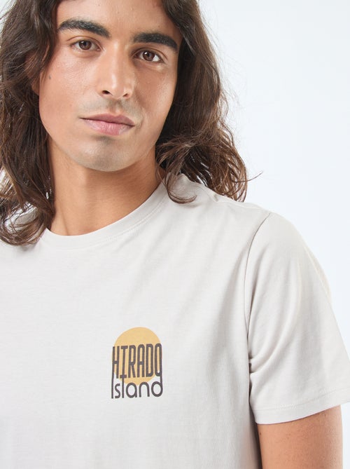 T-shirt stampata scollo tondo a maniche corte - Kiabi