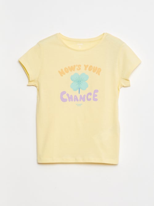 T-shirt stampata scollo tondo a maniche corte - Kiabi