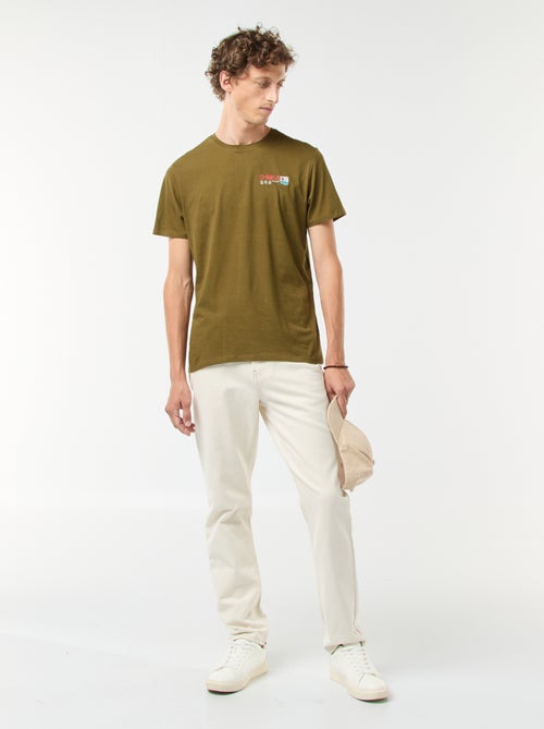 T-shirt stampata scollo tondo a maniche corte - Kiabi