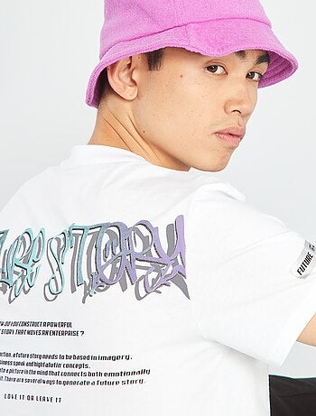 T-shirt stampata scollo tondo - Kiabi