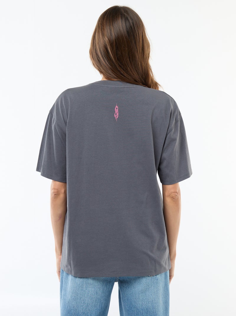 T-shirt stampata 'Slipknot' Grigio - Kiabi