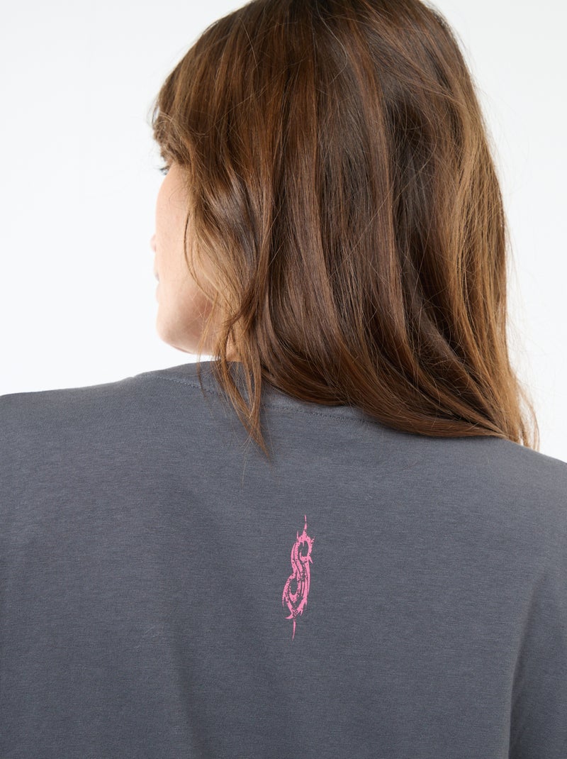 T-shirt stampata 'Slipknot' Grigio - Kiabi