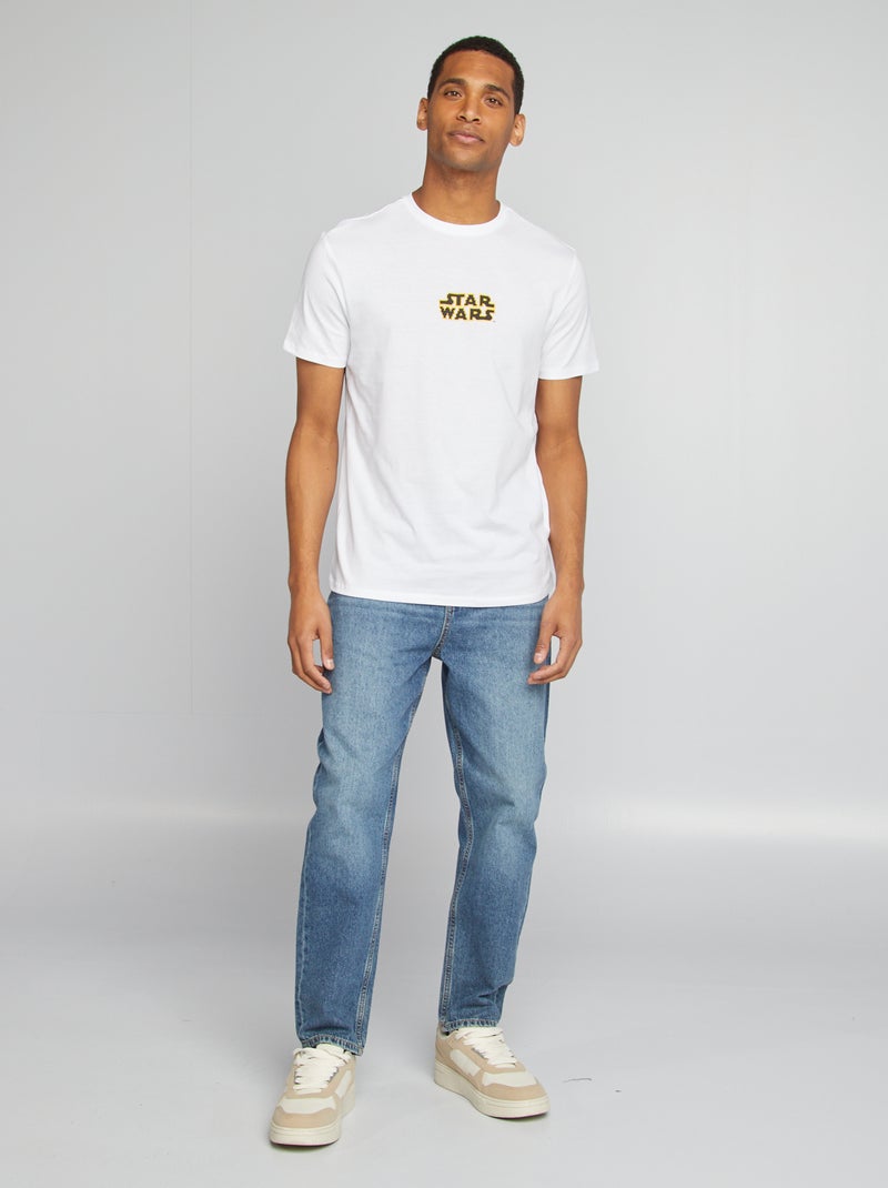 T-shirt stampata 'Star Wars' a maniche corte BIANCO - Kiabi