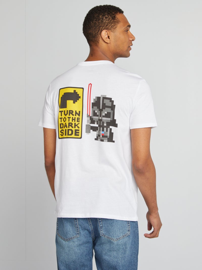 T-shirt stampata 'Star Wars' a maniche corte BIANCO - Kiabi