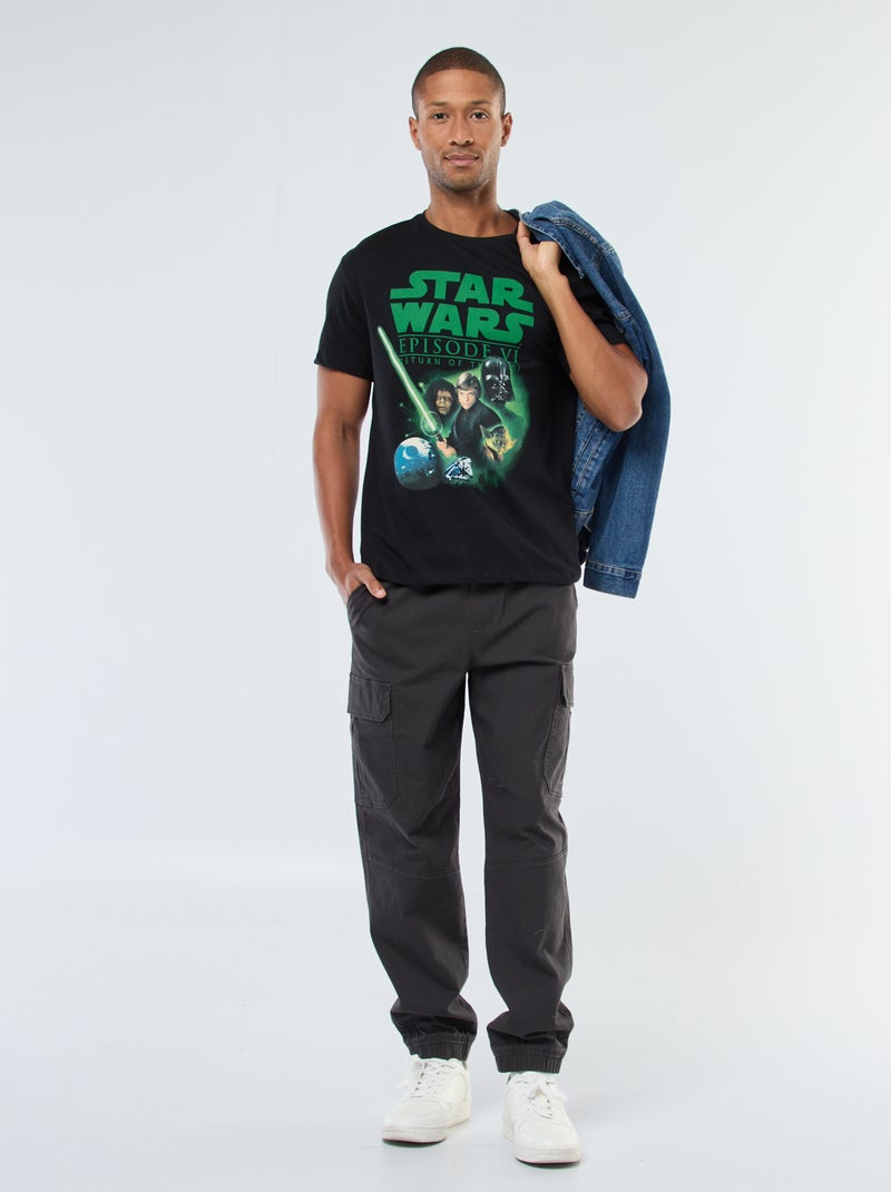 T-shirt stampata 'Star Wars' a maniche corte Nero - Kiabi