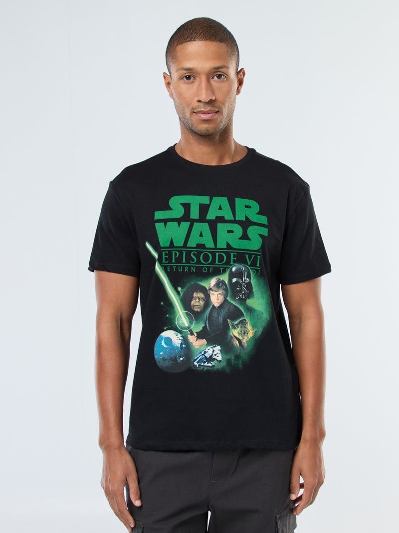 T-shirt stampata 'Star Wars' a maniche corte Nero - Kiabi