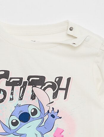 T-shirt stampata 'Stitch' a maniche corte - collezione facile da indossare