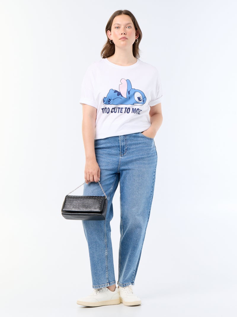 T-shirt stampata 'Stitch' Bianco - Kiabi