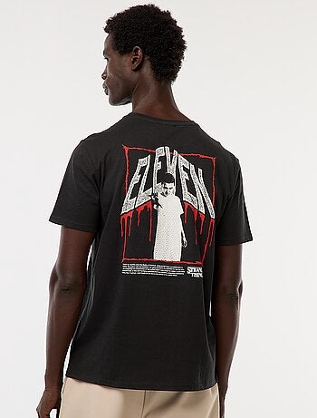 T-shirt stampata 'Stranger Things' a maniche corte