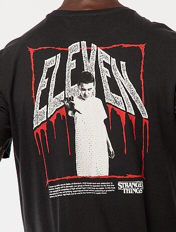 T-shirt stampata 'Stranger Things' a maniche corte
