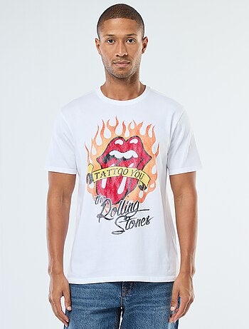 T-shirt stampata 'The Rolling Stones' a maniche corte