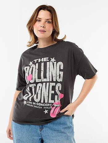 T-shirt stampata 'The Rolling Stones' maniche corte