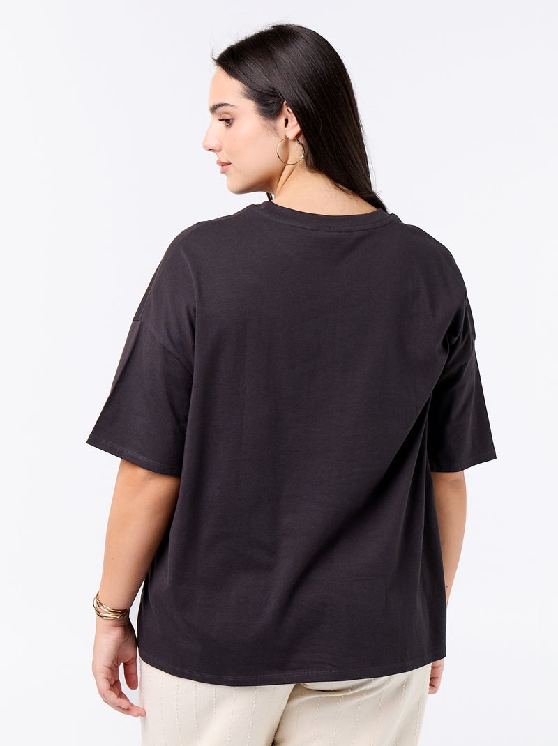 T-shirt stampata 'The Rolling Stones' Nero - Kiabi