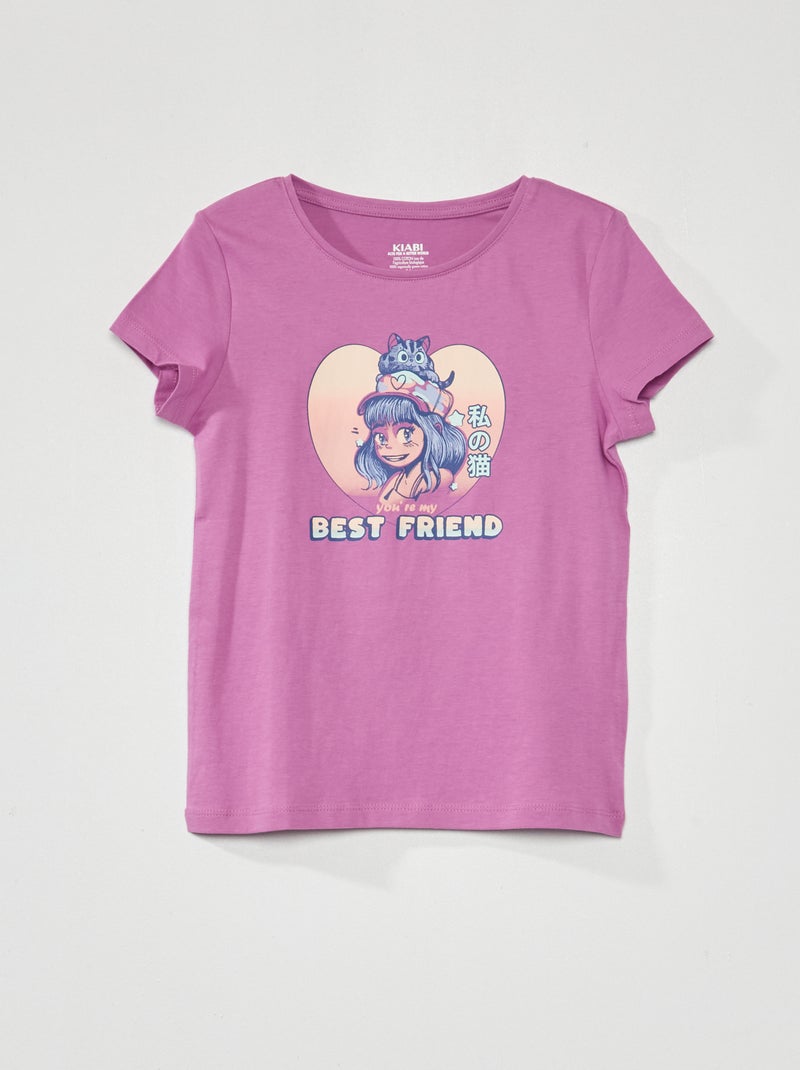 T-shirt stampata VIOLA - Kiabi