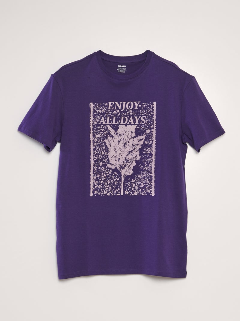 T-shirt stampata VIOLA - Kiabi