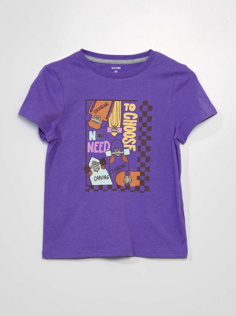 T-shirt stampata VIOLA - Kiabi