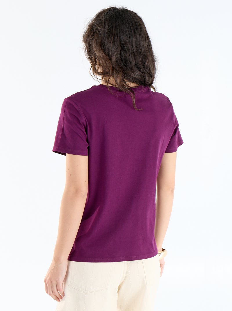 T-shirt stampata Viola - Kiabi
