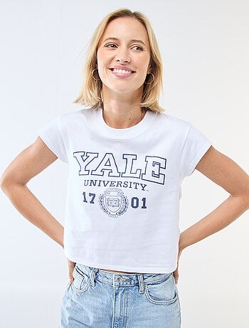 T-shirt stampata 'Yale'