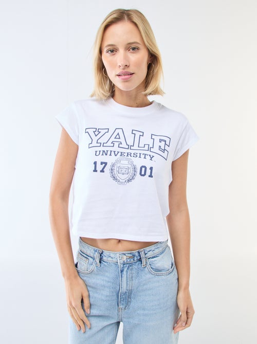 T-shirt stampata 'Yale' - Kiabi
