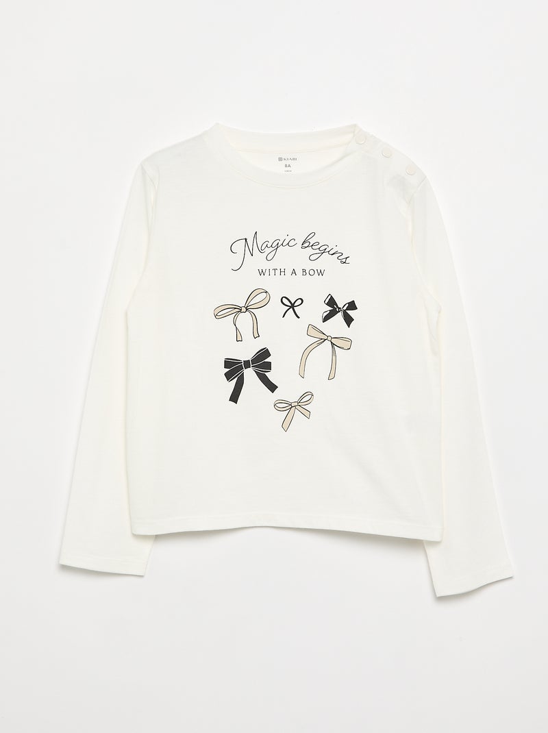T-shirt stampato - collezione facile da indossare Bianco - Kiabi