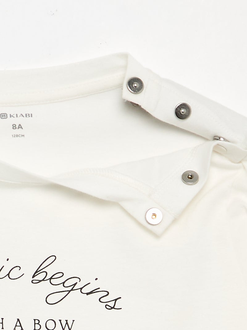 T-shirt stampato - collezione facile da indossare Bianco - Kiabi