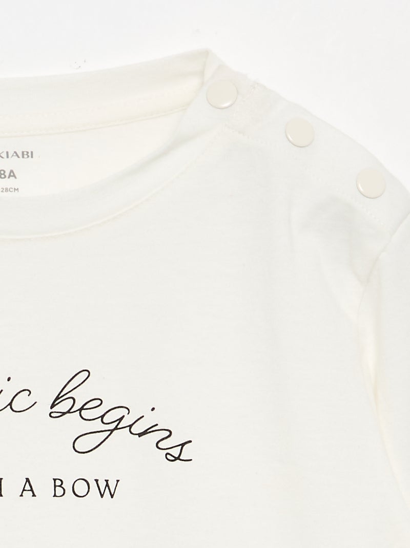 T-shirt stampato - collezione facile da indossare Bianco - Kiabi