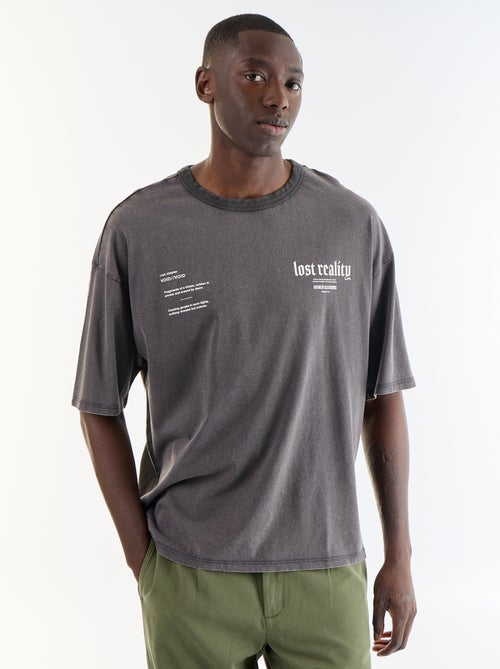 T-shirt stampato a maniche corte stile vintage - Kiabi