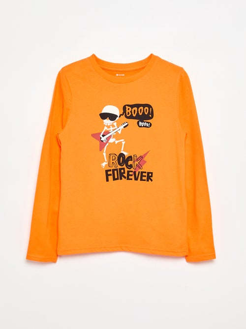 T-shirt stampato a maniche lunghe - Kiabi T-shirt stampato a maniche lunghe - Kiabi