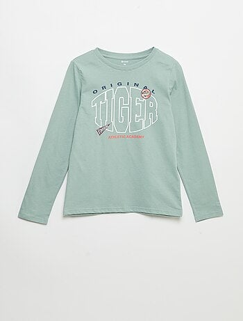 T-shirt stampato a maniche lunghe