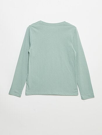 T-shirt stampato a maniche lunghe