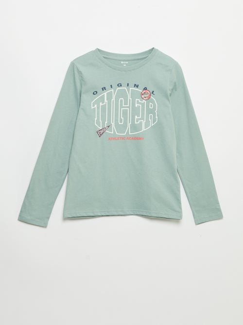 T-shirt stampato a maniche lunghe - Kiabi