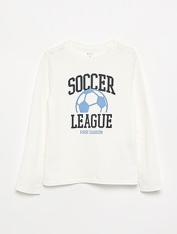 T-shirt stampata a maniche lunghe