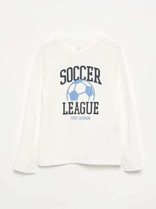T-shirt stampato a maniche lunghe - Kiabi T-shirt stampato a maniche lunghe - Kiabi