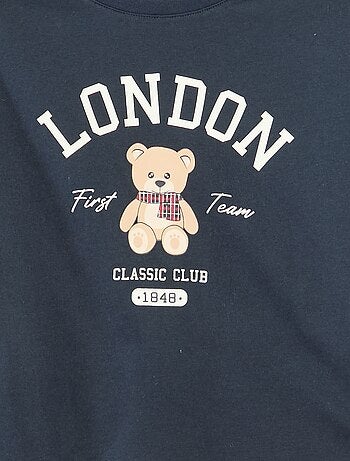 T-shirt stampata a maniche lunghe