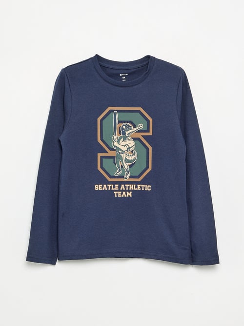 T-shirt stampato a maniche lunghe - Kiabi