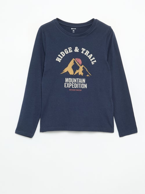 T-shirt stampato a maniche lunghe - Kiabi