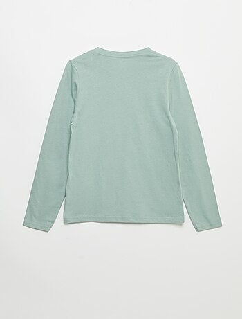 T-shirt stampato a maniche lunghe
